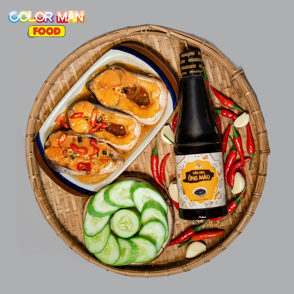 Dầu Hào Color Man 550g chiết xuất từ hào nguyên chất để tạm hương vị đặc trưng cho các món xào, ướp thịt