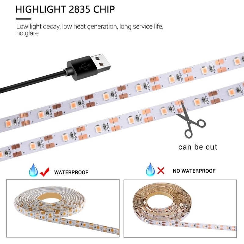Đèn LED 3 Kích Cỡ Chống Thấm Nước Để Trồng Cây Trong Nhà Tiện Dụng