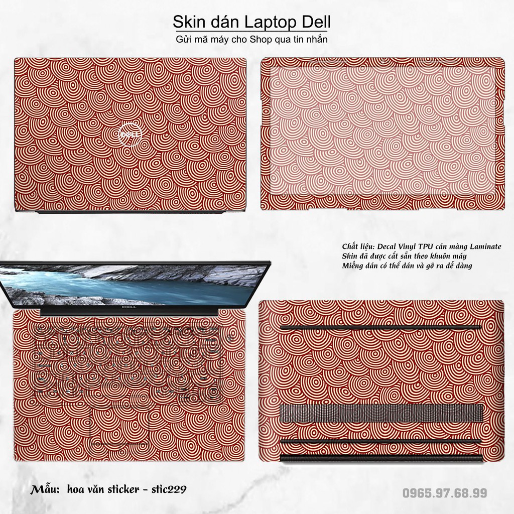 Skin dán Laptop Dell in hình Hoa văn sticker _nhiều mẫu 37