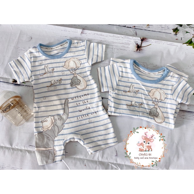 Body đùi bé trai, bé gái hàng xuất dư xịn hàng loại A ,mẫu disney hoạ tiết voi hạt size 2-5m(2,5-5,5kg)