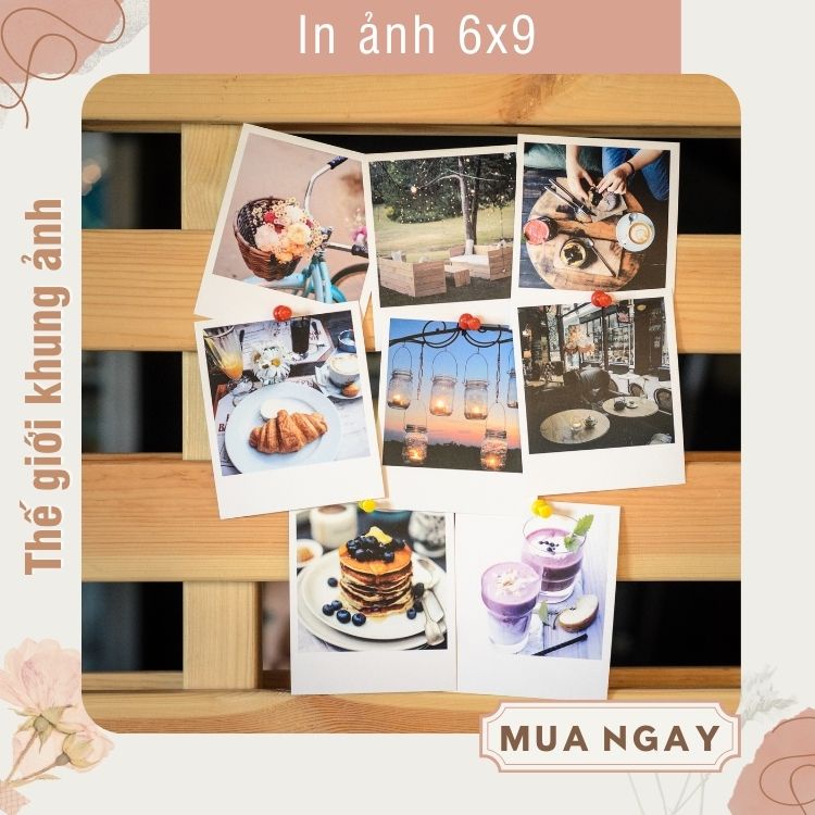 In ảnh cỡ 6x9, in ảnh 1k cỡ nhỏ phong cách, ảnh poladroid hiện đại