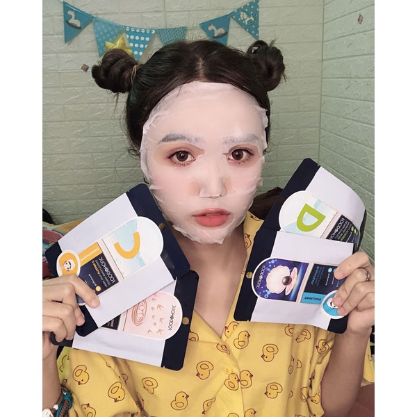 Mặt Nạ Giấy Foodaholic Dưỡng Ẩm Trắng Da Chống Lão Hoá Giảm Mụn Essential Mask Cấp Ẩm 23g Hàn Quốc