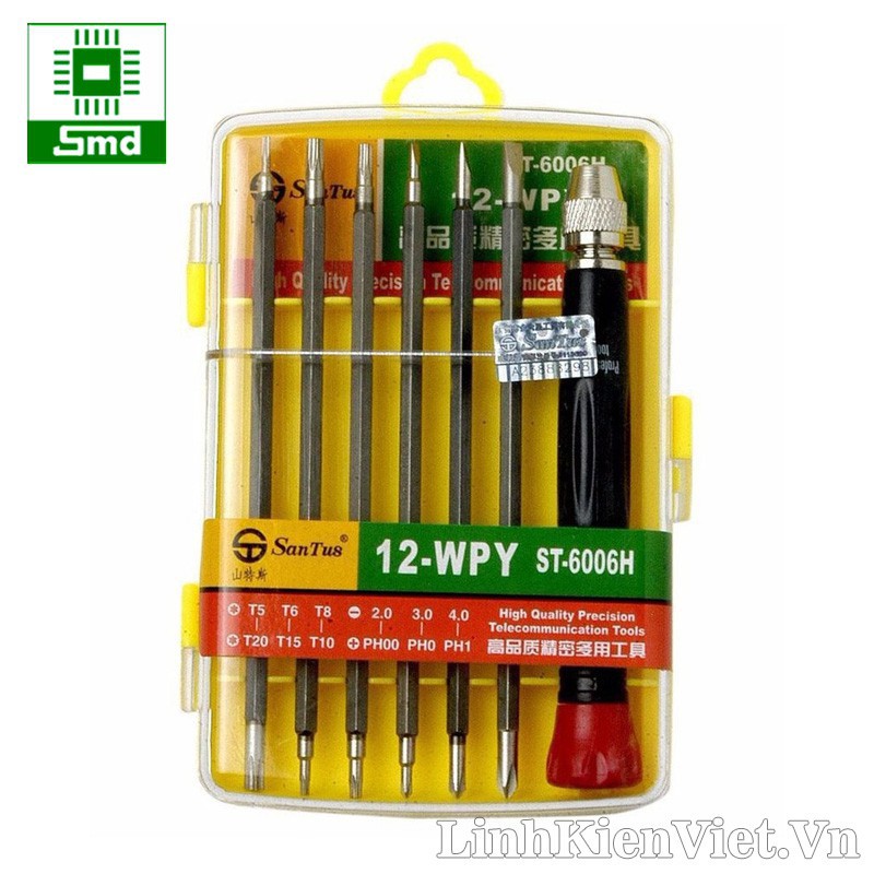 Bộ tô vít, tua vít đa năng 12 đầu 6006H nhỏ gọn cầm tay