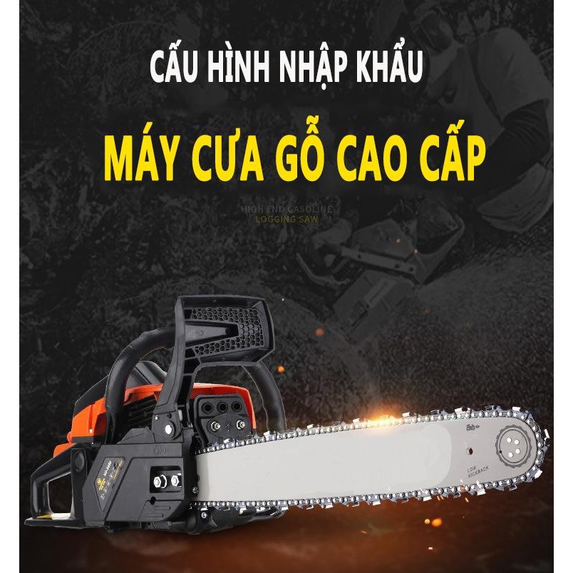 máy cưa xích nhập khẩu động cơ công suất lớn máy cưa cầm tay tiện dụng AG08