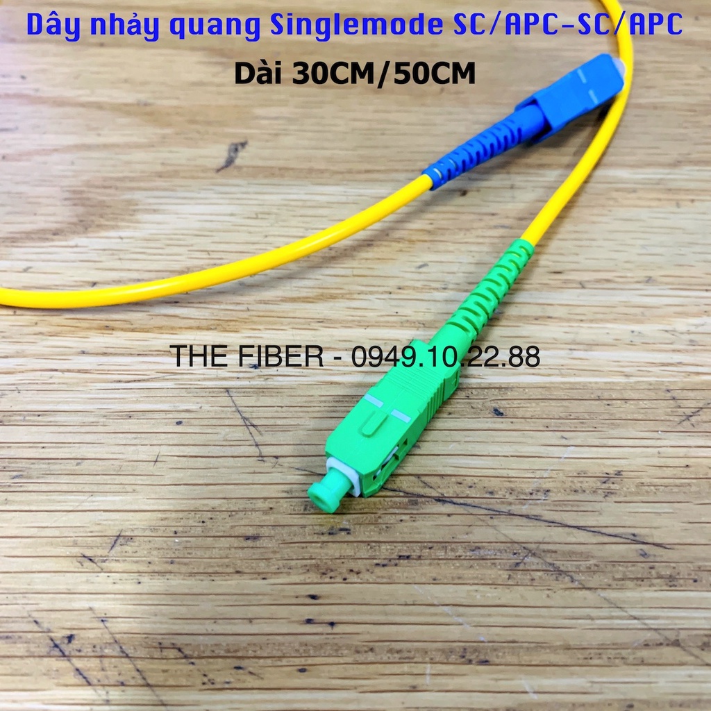 Dây nhảy quang đơn mốt SC/APC-SC/UPC dài 30cm/50cm