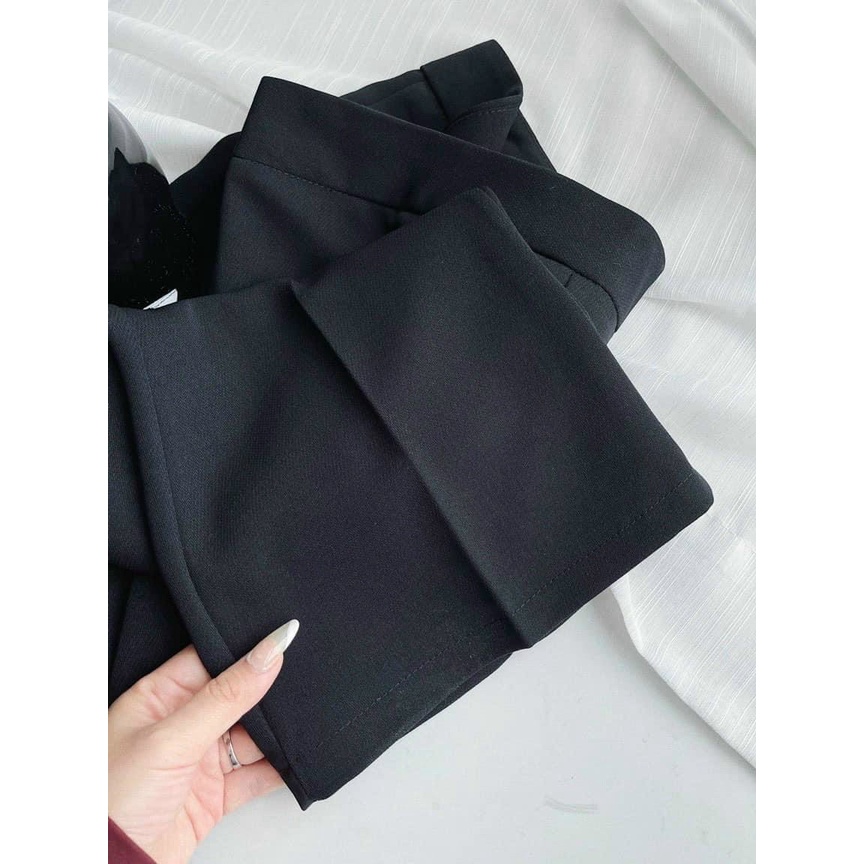 [Mã FAMARAL1 giảm 10K đơn 50K] Quần ống loe cạp cao dáng dài, Quần nữ ôm ống loe vải tuyết mưa siêu đẹp-Contica