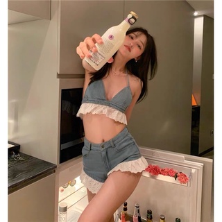 Bộ đồ biển bikini denim hè phong cách ⛅️