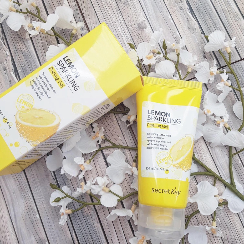 Gel Tẩy Tế Bào Chết Secret Key Chiết Xuất Chanh Làm Sáng Da Secret Key Lemon Sparkling Peeling Gel 120ml