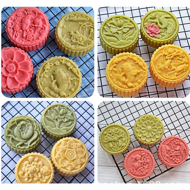 Khuôn Trung Thu 4 Mặt 100g