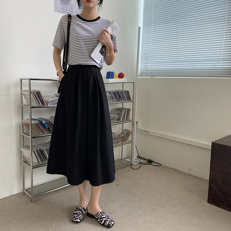 Chân Váy Dài Màu Trơn Thời Trang Hàn Quốc 43114 | BigBuy360 - bigbuy360.vn