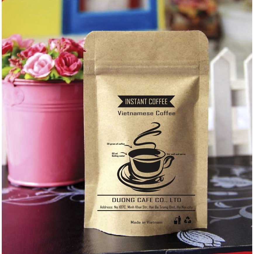 Cà phê Chocolate Coffee hòa tan - RANG XAY NGUYÊN CHẤT - thơm ngon, đậm đà, vị sô cô la -Dương Cafe- gói 120G | BigBuy360 - bigbuy360.vn