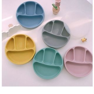[Ảnh thật]Khay ăn dặm silicon cho bé - Agafura Hàn Quốc