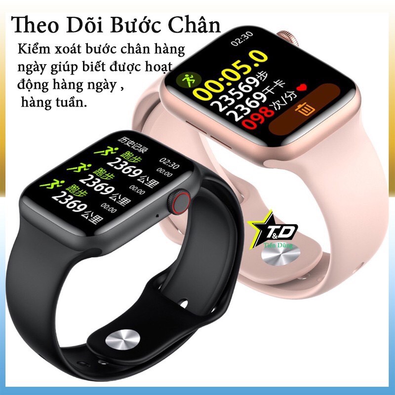 Watch 6 - Đồng Hồ Thông Minh Watch 6 Seri 6 (W26) - Màn Hình Tràn Viền - Theo dõi sức khoẻ - Chống nước - Nghe gọi Được