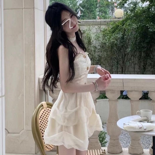 Đầm Ôm Dáng Hở Vai Phối Lưới Thiết Kế Ngọt Ngào Nữ Tính