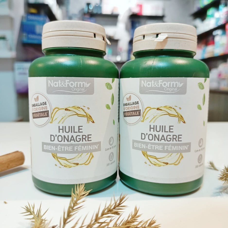 Nat&Form Orinagil Huile D'Onagre - Viên Uống Hoa Anh Thảo Hữu Cơ 200 Viên