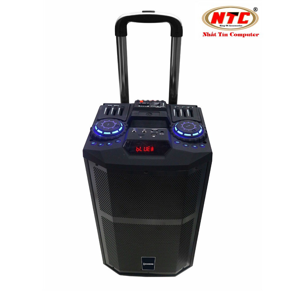 Loa kéo di động Karaoke Bluetooth cao cấp Zansong K5 (8in) công suất khủng 150W + Kèm 2 micro không dây