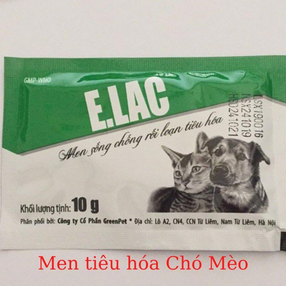 Men tiêu hóa Elac cho chó mèo gói 10g