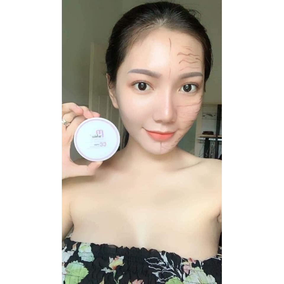 Phấn nước CC intense cover Cushion M' White ( tặng kèm tẩy trang cao cấp )