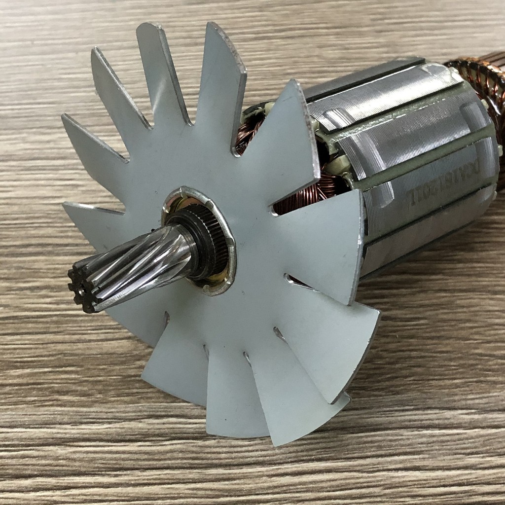 Rotor cưa xích DCA 02-405  9 Răng Thân 49mm Dài 167mm 220V - Tặng chổi than