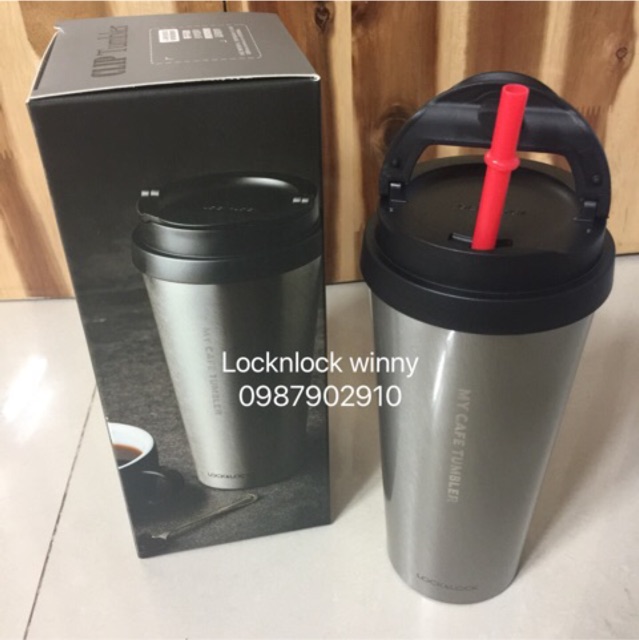 Ly Giữ Nhiệt Bằng Thép Không Gỉ Lock&amp;Lock Clip Tumbler (540ml) -Hàng chính hãng