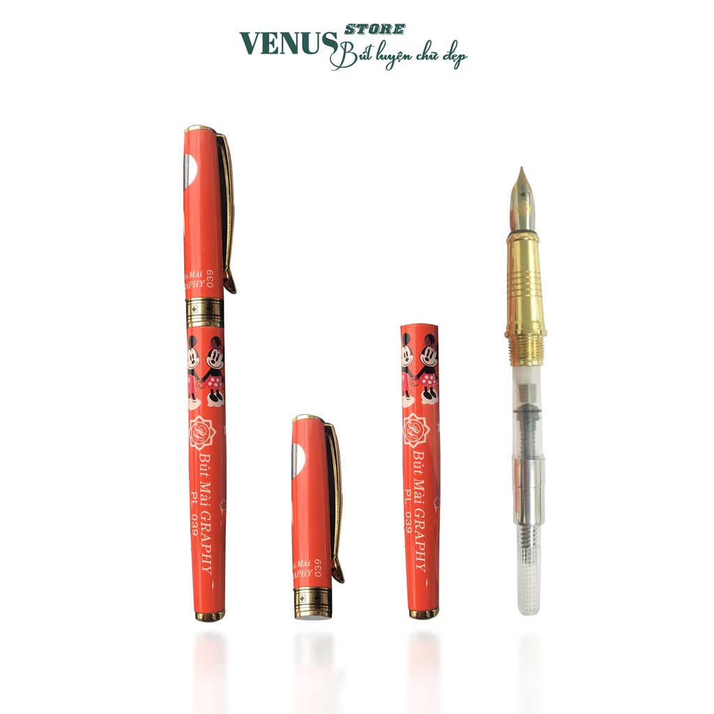 Bút Mài Thủ Công Graphy PL039_ Ngòi Êm Trơn, Ngòi Mài Thanh Đậm, Bút Máy, Luyện Chữ Đẹp, Dành Cho Học Sinh Lớp 1