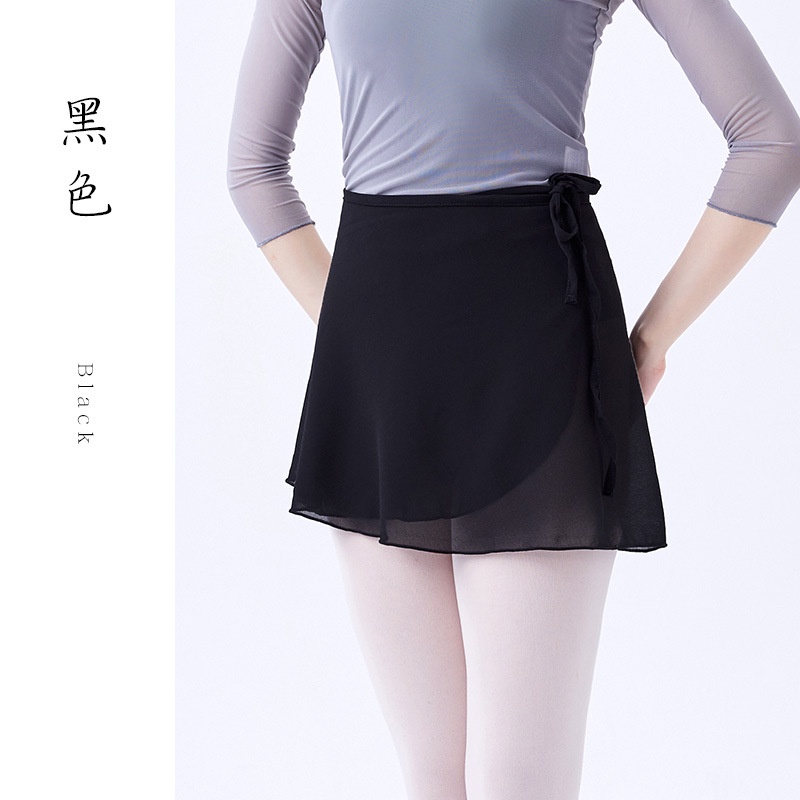 Chân váy múa ba lê bằng vải voan thắt dây thời trang cho nữ