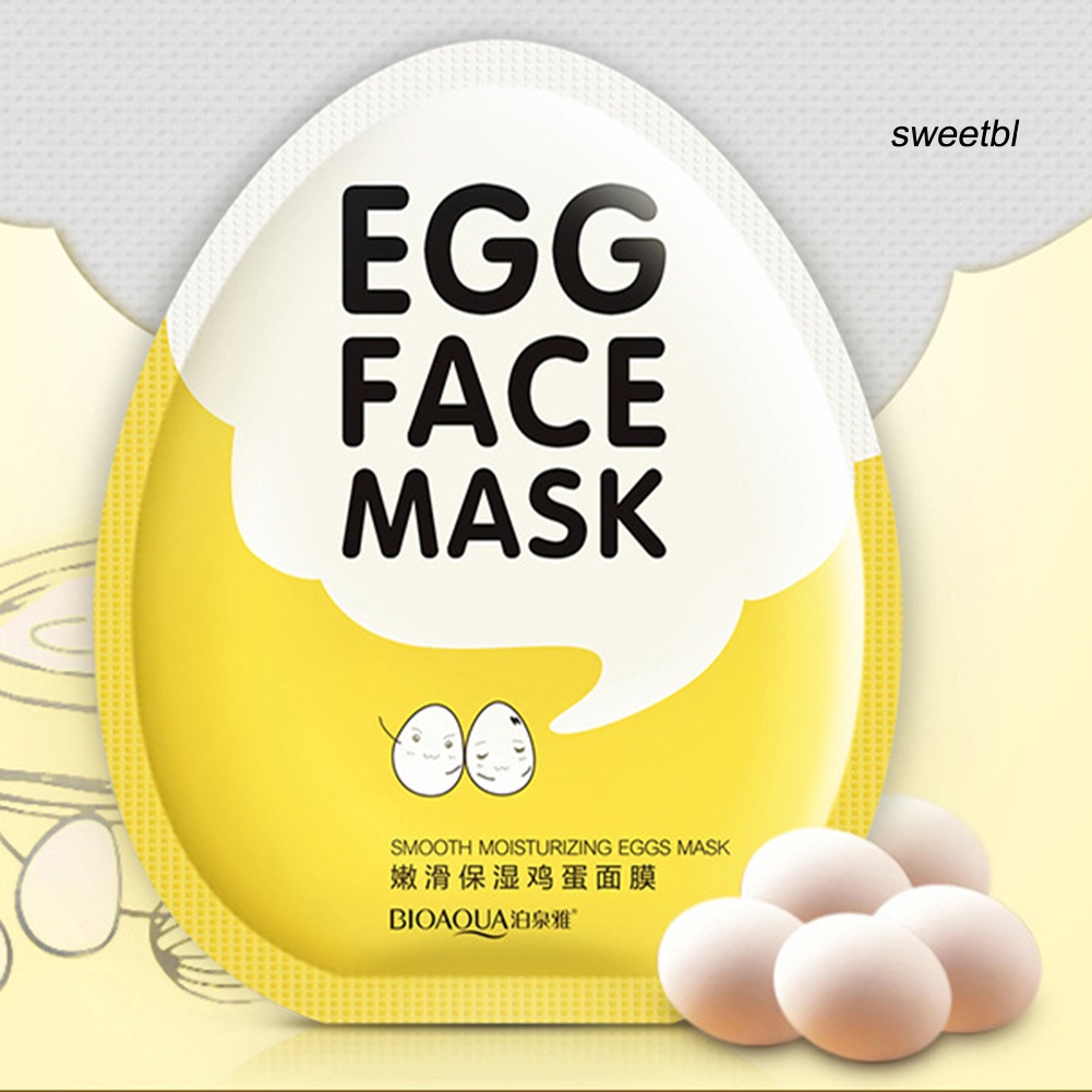 ST BIOAQUA Smoothing Moisturizing Egg Face Sheet Mask Oil Control Essence Skin Care