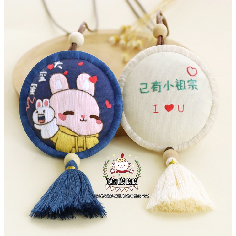 DIY Túi Thơm Họa Tiết Thêu Thủ Công Xinh Xắn Giải trí tình yêu，Hàn tay Tự Thêu - Bách hóa Na Na Handmade