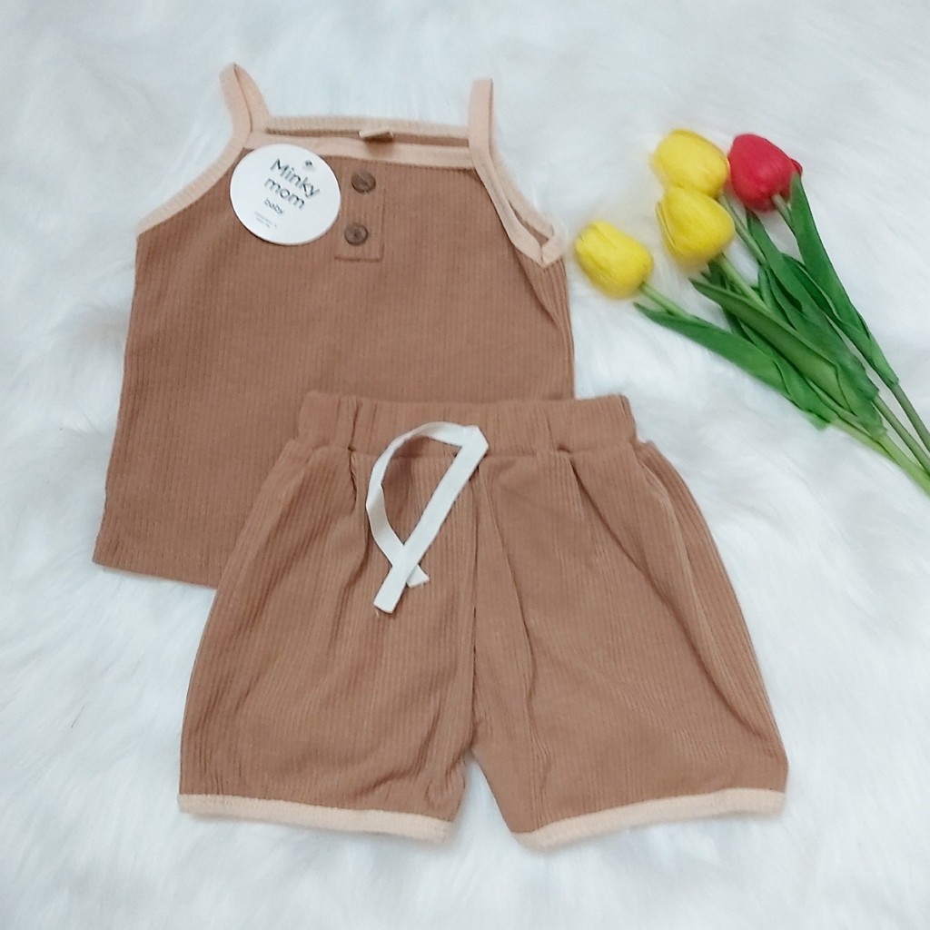 Thời trang quần áo trẻ em cao cấp giá rẻ chất liệu thun minky mom cho bé gái từ 5 - 17 kg