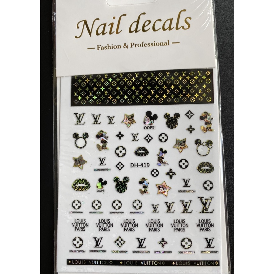 Sticker Dán Móng Tay Nhiều Mẫu Khác Nhau