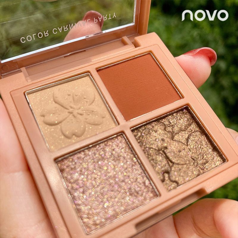Phấn mắt NOVO 4 ô hoa anh đào