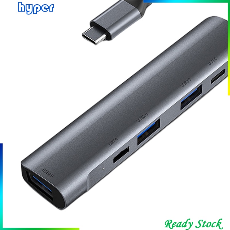 Bộ Chia Cổng Type C 5 Trong 1 Usb 3.0 2.0 60w Pd Cho Macbook Pro Laptops