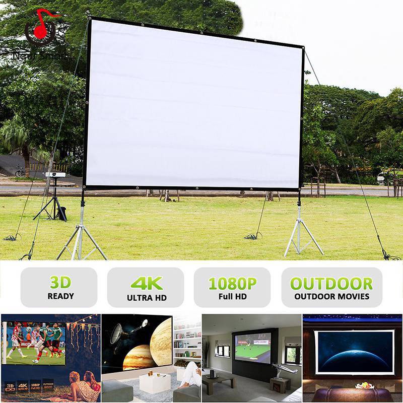 Màn chiếu HD gấp gọn 16:9/4:3 60/72/84/100/120 imch