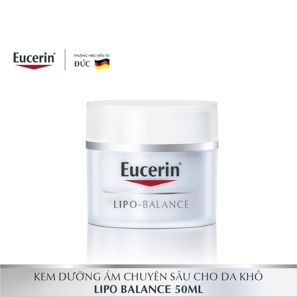 Kem dưỡng ẩm Eucerin Lipo Balance: Dùng cho da khô và da nhạy cảm