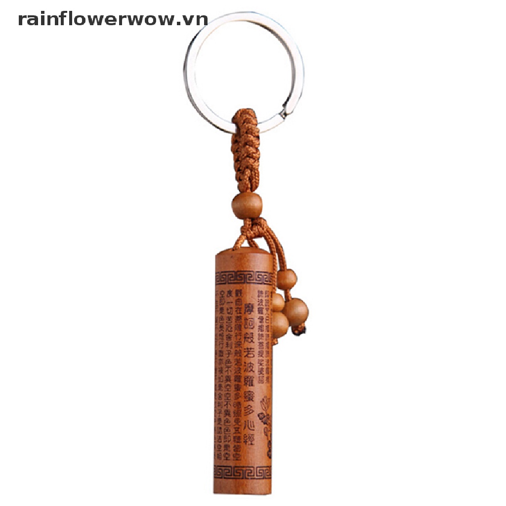 Móc Khóa Gỗ Khắc Hình Phật Độc Đáo