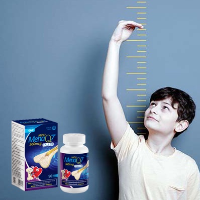 Midu MenaQ7 360mcg - tăng chiều cao tuổi tiền dậy thì và dậy thì, trẻ còi xương 90 viên