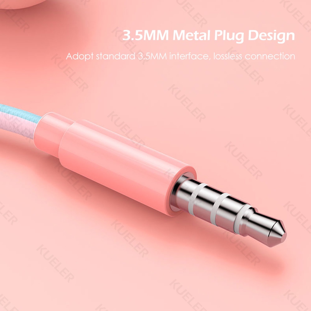 Tai Nghe Chống Ồn 3.5Mm 4D Màu Macaron Tích Hợp Mic