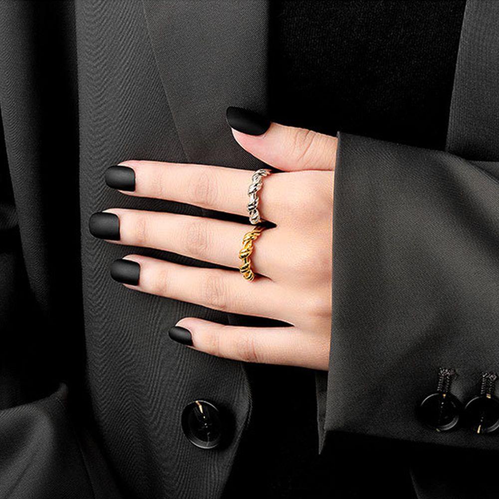 Nhẫn Thiết Kế Mở Điều Chỉnh Được Dạng Dây Thừng 1 Cho Nữ