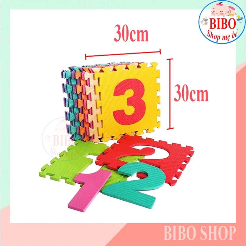 Bộ 10 Tấm Thảm Xốp Mềm Lót Sàn Ghép Hình Chữ