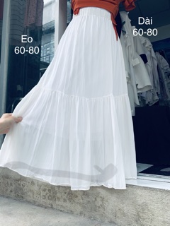 Sét áo croptop và chân váy dài