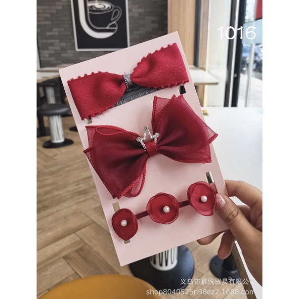 Sét Băng Đô 3 Chi Tiết Cho Bé