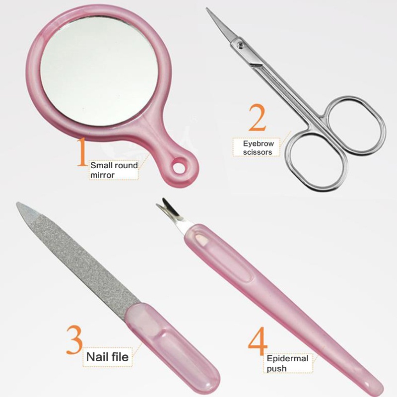 Bộ 9 Dụng Cụ Chăm Sóc Móng Chuyên Nghiệp Bằng Thép Không Gỉ Có Hộp Đựng