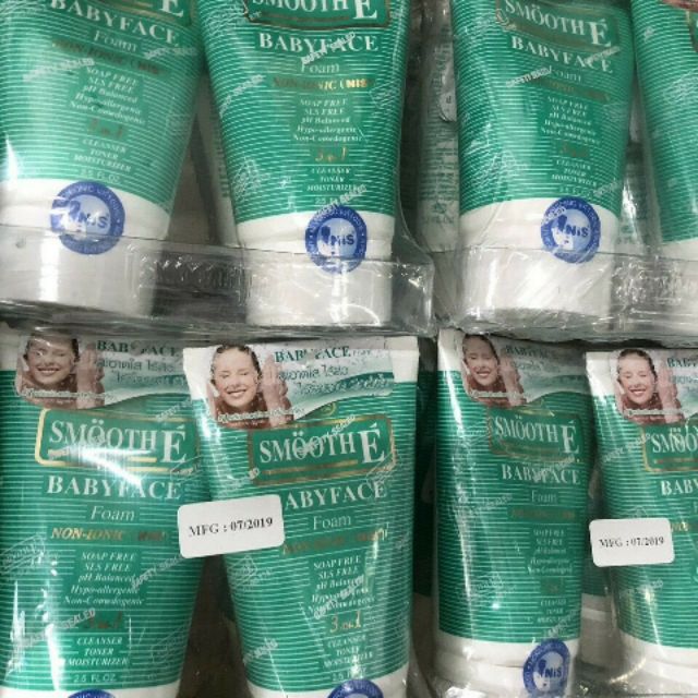 Sửa rửa mặt Smoothe Baby face foarm 3 in 1 chăm sóc da không chứa xút không gây kích ứng da, cho da sạch mịn màng.
