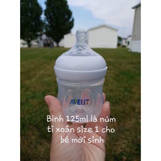 BÌNH SỮA AVENT 125ml VÀ 260ml