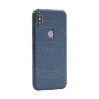 Miếng dán da dán full viền cho iphone X làm từ da thật cao cấp - Davis