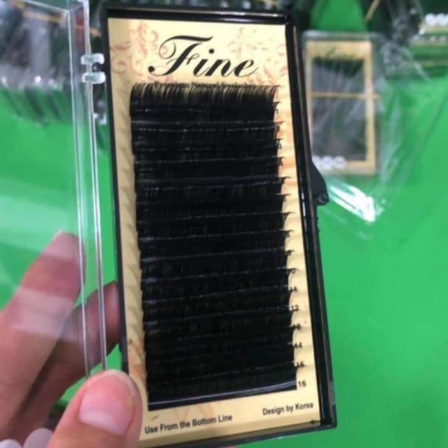 Lông mi Fine 0.07 C, Cc, D 6.7 8-18mm- Mix size Mi khay