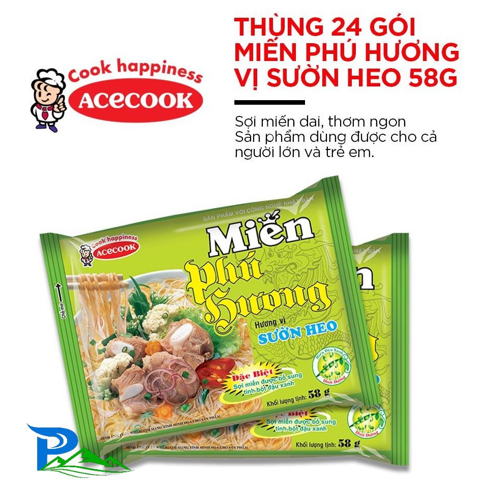 Miến Phú Hương Sườn heo thùng 24gói