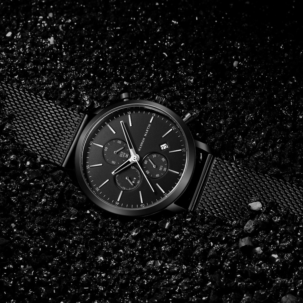Đồng hồ NAM Hannah Martin 100% Original Fashion Men's Watches Chronograph Aktif Fashion Waterproof Quartz Boy Watch COD Gift Birthday Wrist watches 109