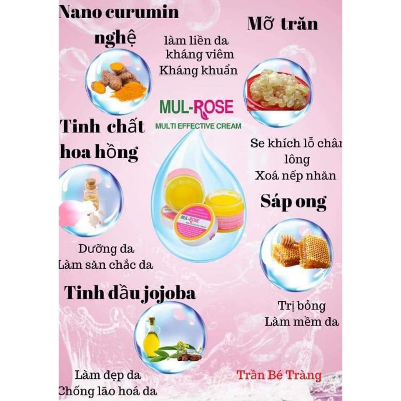 Kem Mul rose[ chính hãng,date mới] kem nghệ đa năng bôi ngoài da _30g