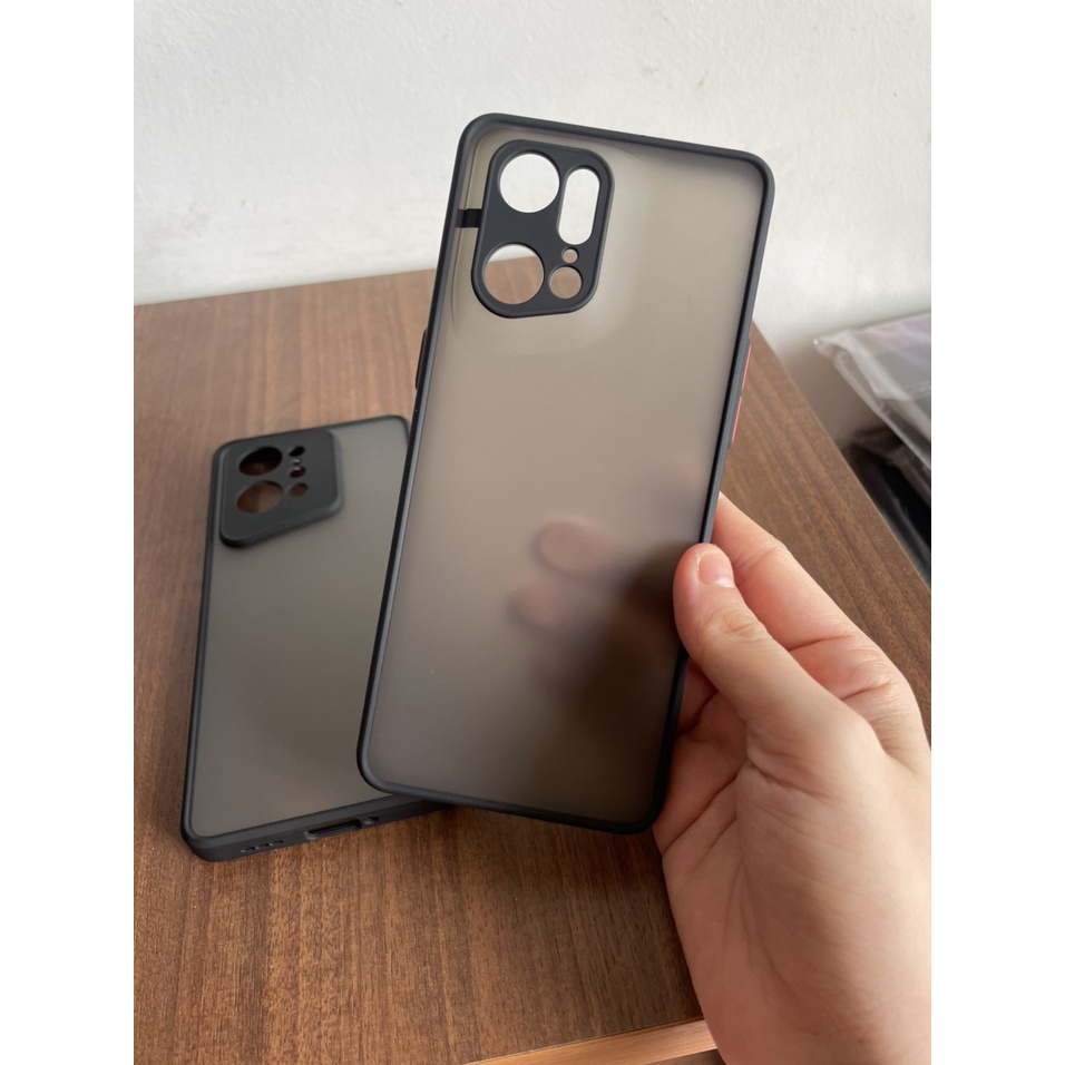 Ốp lưng Oppo Find X5, Find X5 Pro viền dẻo màu lưng nhám mờ bảo vệ camera